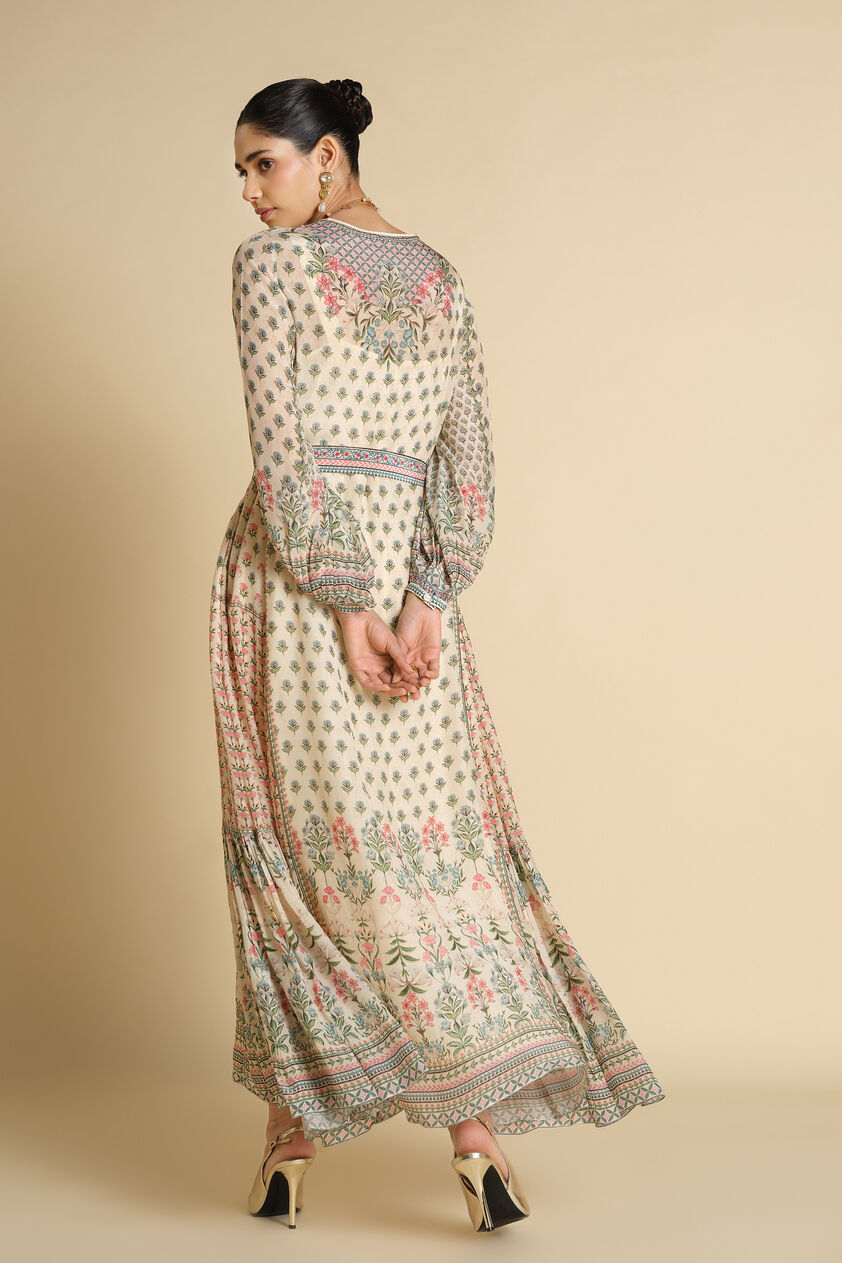 Azhaki Printed Kaftan - Natural, Natural, image 2